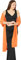 BlackButterfly Chiffon Hochzeit Brautjungfer Abschlussball stahlen Schärpe Schalverpackung Schal (Orange, Einheitsgröße)