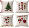 Hangood Sofa Kissenbezug Überwurf Fall Kissen Haus Dekoration Satz von 4pcs Weihnachtsbaum Ball Strümpfe Leinen 45cm x 45cm