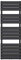 Sogood Radiateur de Salle de Bain Sèche-Serviette 140x50cm Radiateur à Eau Chaude Vertical Gris-Noir Sèche-serviettes de Salle de Bains