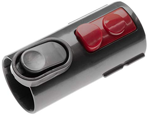 vhbw Adaptateur pour aspirateur compatible avec Dyson DC19T2, DC22, DC23, DC23T2 (ancien vers moderne) - gris/rouge