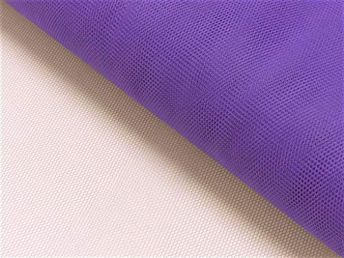 Tüll - Meterware - für Bekleidung & Deko - 140 cm - standfest und hochwertig - Meterpreis - in tollen Farben (Hellila)