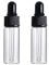 CMJ™ 2 x 5ml CLEAR Glass Bottles Ear Eye Drops Pipette Dropper Aromatherapy Empty
