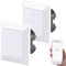 Luminea Home Control Smarte Lichtschalter: 2er-Set WLAN-Lichttaster, App, komp. zu Siri, Alexa & Google Assistant (Lichtschalter Alexa, WLAN, Kippschalter)