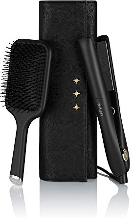 ghd gold gift set Piastra per Capelli con astuccio e paddle brush, Nero