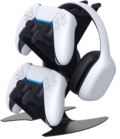 NBCP Universal 2 in 1 Game Controller & Headphone Holder, Aluminum Metal Storage Organizer Compatible with Xbox One/Xbox Series X/S/NS Switch/PS4/PS5/PC