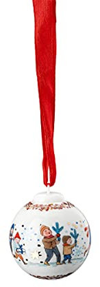 Rosenthal Hutschenreuther Sammelthemen 21 'Porzellan-Minikugel - Kinder mit Zweigen ' Ø 4,5 cm