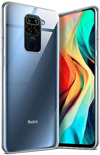 moex Aero Case Compatible with Xiaomi Redmi Note 9, Silicone Case, Fully Transparent, Transparent Mobile Phone Protective Case, Ultra Thin, Mobile Phone Case, Transparent, Pla