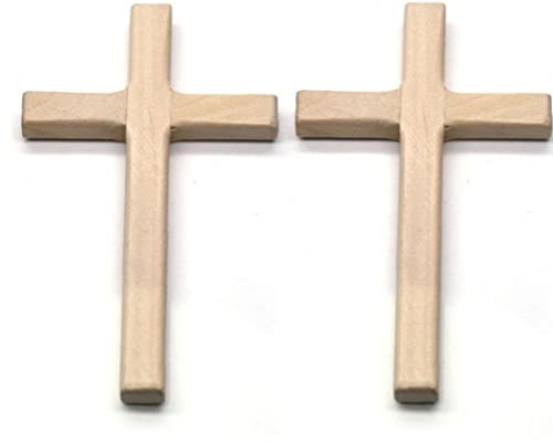 2pcs Holzkreuz Vintage Religiös Handgefertigt 4,7 Zoll Kleiner Wandkruzifix Hanges Kreuz Für Home Wanddekoration