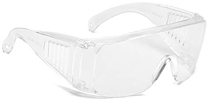 TopHomer Gafas de seguridad, gafas protectoras de laboratorio, resistentes a los rayos UV, gafas de seguridad para taller, laboratorio y construcción (transparentes)