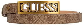 GUESS Cinta donna Alexie adjust & notrev belt in ecopelle latte logo CS23GU14 BW7757VIN20 L