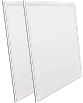 Hometric LED Panel Ceiling Light Square Pure White Tiles 6000K Daylight 600x600 48W 4400 Lumens, Long Life High Power Factor IC Driver