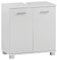 Schildmeyer Waschbeckenunterschrank Dorina 156250 , 59,8 x 32,6 x 62,4 cm, weiß glanz