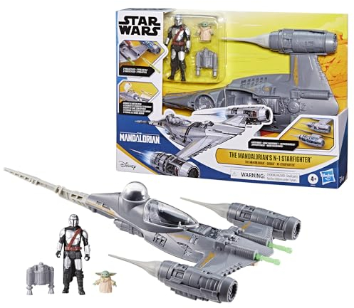 Star Wars Epic Hero Series N-1 Sternenjäger des Mandalorianers, große Action-Figuren und spannende Accessoires für spannende Manöver, aufregendes Geschenk