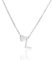 HSWYFCJY Halskette Damen Silber Herz Kette mit Buchstabe L 316L Edelstahl Initialen Anhänger Verstellbar Namenskette 45+5cm Personalisierte Schmuck Geschenke für Frauen Mädchen
