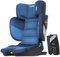 Jovikids Faltbar Kindersitz mit ISOFIX, i-Size R129 Kinderautositze ca. 3-12 Jahre (100-150cm), Kindersitzerhöhung mit Rückenlehne, Geeignet für Reisen (blau)