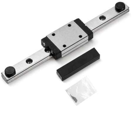 KGTCN Linearführung MGN7H 150mm Länge Mini Lagerstahl Linearschiene Linearführungsschiene mit 1 Stück Hohe Präzision MGN7H Lager Gleitblock, für 3D-Drucker XY und CNC-Maschine