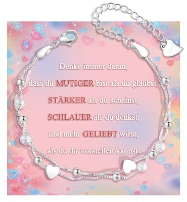 SUNSH Armband für Mädchen Geschenke,Geburtstag Geschenke für Frauen Mädchen,10.11.12.13.14.15.16.17.18.Geburtstag Geschenk,Schmetterling Liebesarmband für Tochter Nichte Schwester Freund Mädchen