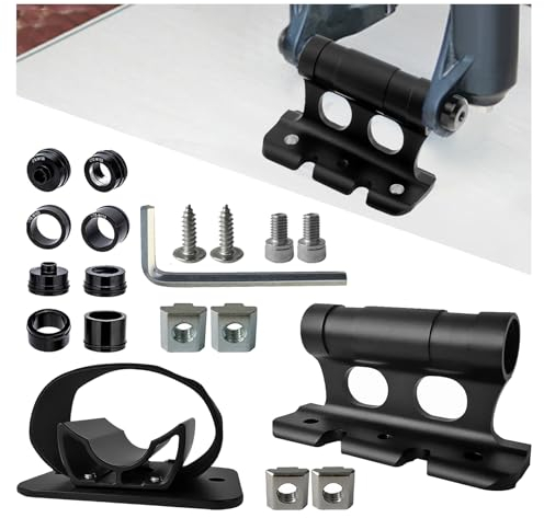 Quick Release Bike Fork Mount, Aluminium Alloy Bike Block Truck Mount, Parking Rack with Front Fork Bracket and Rear Wheel Mount Complete Set for Travel Transporting Bicycle