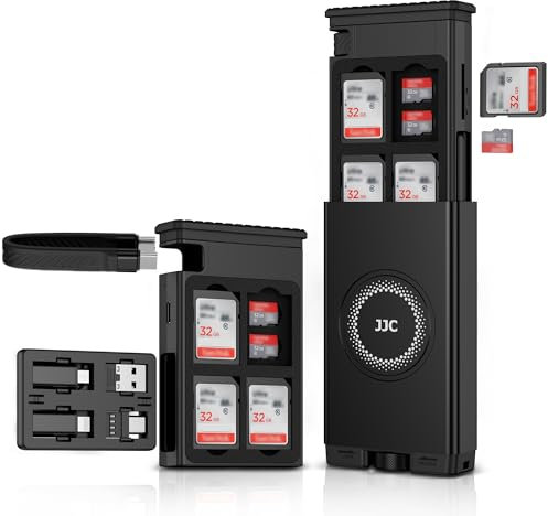 Tarjeta de cable con lector de tarjetas SD de alta velocidad, cable USB-C 3.1 Gen 2 de carga múltiple con luz/USB A/MicroUSB/OTG adaptador convertidor kit y soporte para tarjetas SD/TF para teléfonos