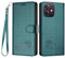 GOKEN Funda para Oppo A40 4G / A40m / Oppo A60 5G, cartera de piel con cierre magnético, tarjetero, estilo libro, soporte plegable, protección completa, cubierta - verde oscuro