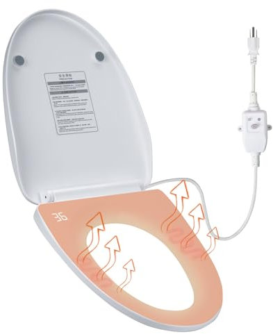 Youtemei Smart Toilet Seat Heated Bidet Heated Toilet Seat Heated Bidet Attachment For Toilet Heated Bidet Toilet Seat, Elongated, With Heating