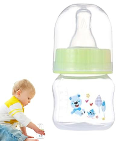Biberons pour nouveau-nés – Biberon pour lait maternel – Distributeur de lait 50 ml avec tétine semblable à un sein, biberon portable pour bébé, cadeau de fête prénatale