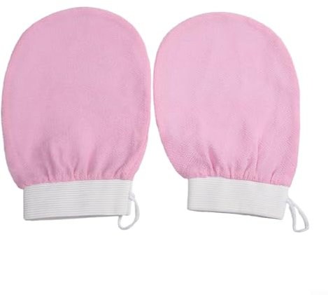 Marokkanische Peeling-Handschuhe, 12 Stück, sanftes Hammam-Ritual für glatte Haut (2 Stück für Rosa)