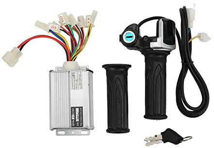 36V 1000W Brushed Motor Speed ​​Controller mit ABS Aluminium Shell und Batterieanzeige Gasgriff für Mini Fahrräder