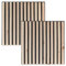 2 x Zirbenholz Akustikpaneele in 46,5cm x 46,5cm auf Filz - Wandverkleidung, Wandpaneele, biegsam, Zirbe - 2 Stück