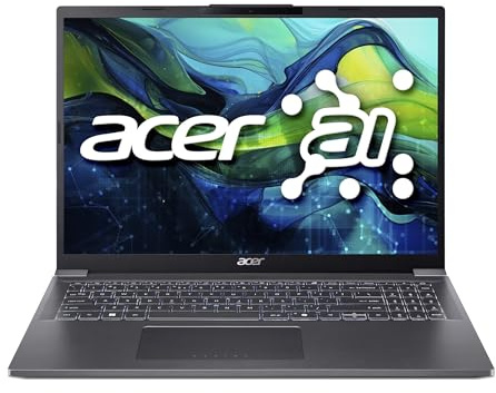 ACER Aspire 16 OLED (A16-71M-77HE) 16,0 3, 2K, OLED, 120Hz, Intel Ultra 7-155U, 16 GB RAM, 512 GB SSD, Windows 11