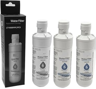 Replace Refrigerator Water Filter,Compatible For LG ,LT1000P, ADQ74793501 ADQ74793502 MDJ64844601, Compatible For Kenmore, 46-9980, 9980(3PCS)