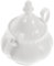 POPETPOP Cilindro di zucchero in ceramica portazucchero con coperchio contenitore di zucchero con coperchio barattolo di zucchero con coperchio caffettiera vintage zuccheriera bianca