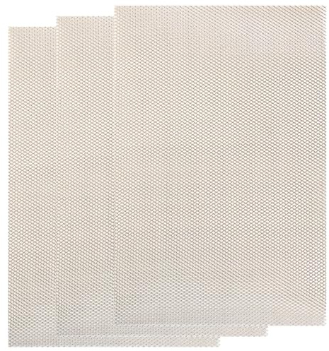 Trustleaf 3 Sheets of 20cm x 30cm Medium Aluminium Mesh - (4mm)