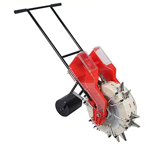 YKMYXZ, Hand-Push-Roller Seeder Spreader mit 8 Samen Platten, Multi-Funktion Manuelle Garten Samen Pflanzer for Mais Baumwolle Sojabohnen Erdnüsse(5 Mouths)