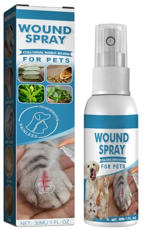 KOAHDE Pet Wound Care Spray,Cat Pet Waterproof Liquid,Pet Liquid Bandage,30ML,1PC,Treatment and Repair of Skin Scratch Wounds in Dogs and Cats