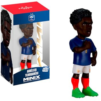 MINIX - Football Stars - Weltmeisterschaft #103 - Frankreich - Tchouaméni - Sammelfigur 12 cm