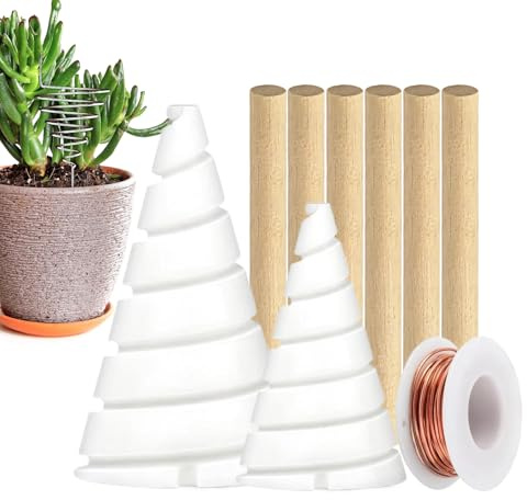 Copper Garden Stakes - 2.5m Adjustable Electroculture Brackets | Copper Garden Wire - for Indoors, Pots, Nursery, Lawn, Flowers, Farms, Trellis, Vine and Plant