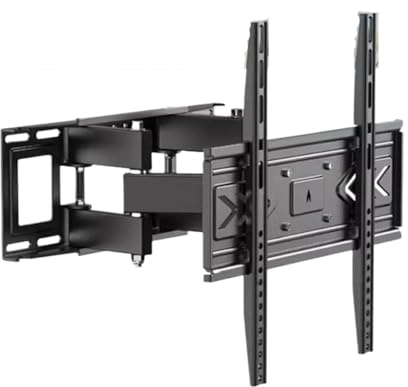 BEISHI, TV-Wandhalterung for 40–80 Zoll Große LED-, LCD- Und OLED-Fernseher, Flach Gebogen, Mit Doppeltem Schwenkarm, Ausziehbar, Neigbar Und Drehbar