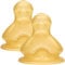 NUK First Choice+ Baby Bottle Teat, 6-18 Months, Latex with Medium Feed Hole, Anti-Colic, 2 Count