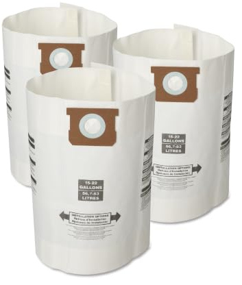 CRAFTSMAN CMXZVBE38772 15-22 Gal. Wet Dry Shop Vacuum Dust Collection Bags