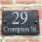 House Signs for Outside. House numbers plaques, house name signs for outside. Fixings included, Design proof available, Large choice of fonts. 15cm x 10cm