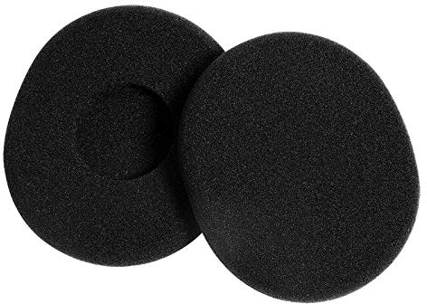 A Pair of Replacement Foam Earpads Ear Pads Ear Cushions for Logitech H800 Wireless Headphones Headset (Black)