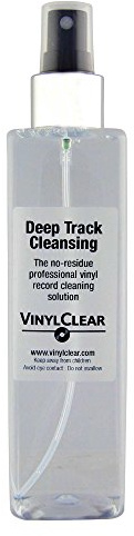 The Professional LP Record Solution Antistatic Vinyl Record Cleaner 250ml | Vinyl Record Restoration Fluid, Large 250ml Bottle, Atomiser Spray