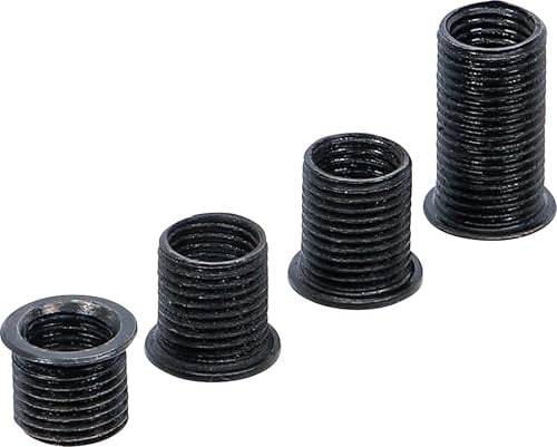 BGS 167-1 | Gewindeeinsätze-Satz | M8 x 1.0 | für Art. 167 | 4-tlg. | Längen 9,5, 11,5, 12,7 und 19 mm | Ersatzteile für Zündkerzengewinde-Reparatur