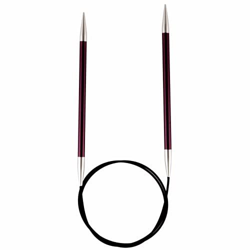 KnitPro K47095 Rundstricknadel, Metal, Grün, 60cm / 3mm