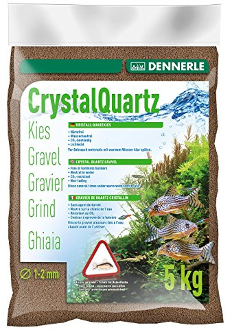 Dennerle Aquarienkies Dunkelbraun 5 kg - Bodengrund für Aquarien - Körnung 1-2 mm