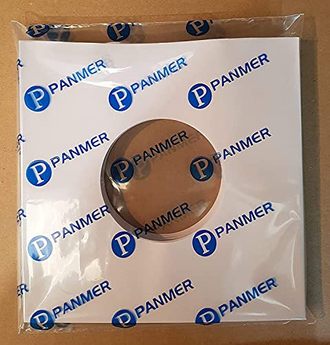 Pack of 50 - 7 White Paper Record Sleeves