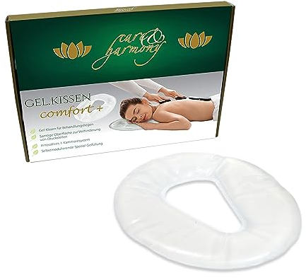 care & harmony Gesicht-Gelkissen für die Kopfstütze oder Nasenschlitze der Massageliege und Therapieliege, waschbar und pflegeleicht, 5 Stück