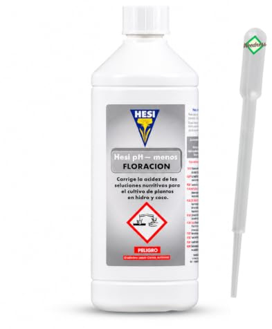 Weedness Hesi pH- Minus 1 Liter - pH-Senker Grow Anbau Indoor Dünger ph Minus Flüssig