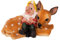 Birendy Großer Zwerg mit REH Gartenzwerg Gartenwichtel NF15176 Groß 37cm Figur Dekozwerg